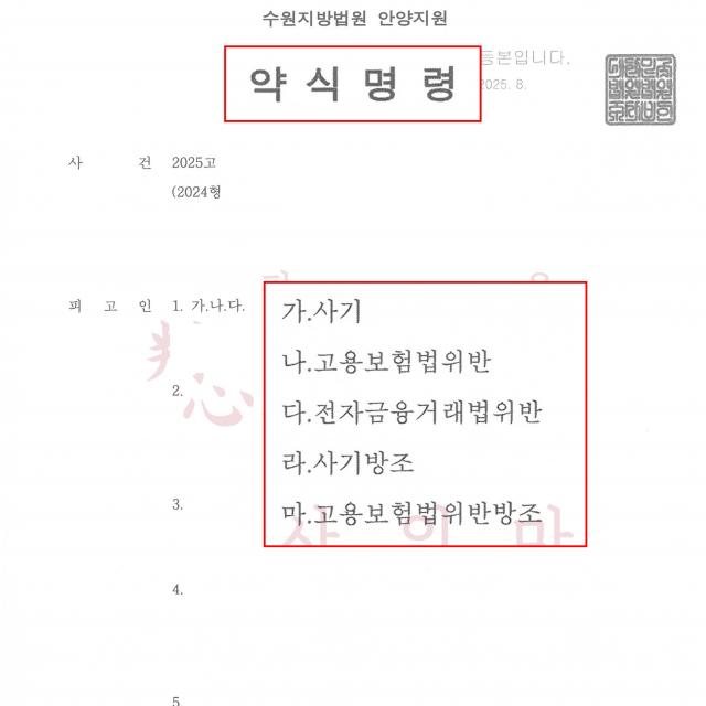 [약식명령] 사기 등 | 실업급여를 부정수급하는 사기 등의 혐의 60대 남성을 변호해 약식명령